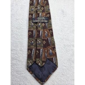 Vintage 90s Molecular Expressions Cocktail Collection Silk Tie Abstract Geometri